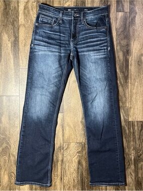 BKE Jake Boot Jeans Men 30x32 Creed Wash Blue CoolMax Stretch Bootcut EUC